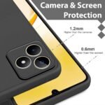Back Cover Case for Realme Narzo N53 / Realme C53 / Realme C51 | Matte Soft Silicon Flexible | Camera Bump Protection