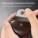 Earbud Case Compatible with Boat Airdopes 161/163 / Cover with Soft Leather Skin, Shock-Absorbing Protective Case with