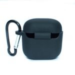 Pouch for Noise Air Buds Mini Protective Soft Silicone Case Cover with Hook (Cover Only) (Black)