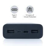 MI Power Bank 3i 20000mAh Lithium Polymer 18W Fast Power Delivery Charging | Input- Type C | Micro USB| Triple Output | Black.