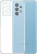 Back Cover for Samsung Galaxy A33 5G Soft Plain Back Case Cover (Transparent)