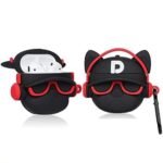 AirPods Pro 2 Soft Silicone Cartoon Case Cover with Anti-Lost Metal Keyring Compatible with