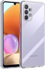 Back Cover for Samsung Galaxy A33 5G Soft Plain Back Case Cover (Transparent)