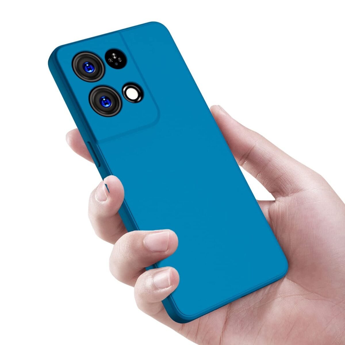 Back Cover for Oppo Reno 8 PRO (5G), Slim (Silicone Blue)