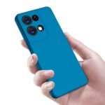 Back Cover for Oppo Reno 8 PRO (5G), Slim (Silicone Blue)