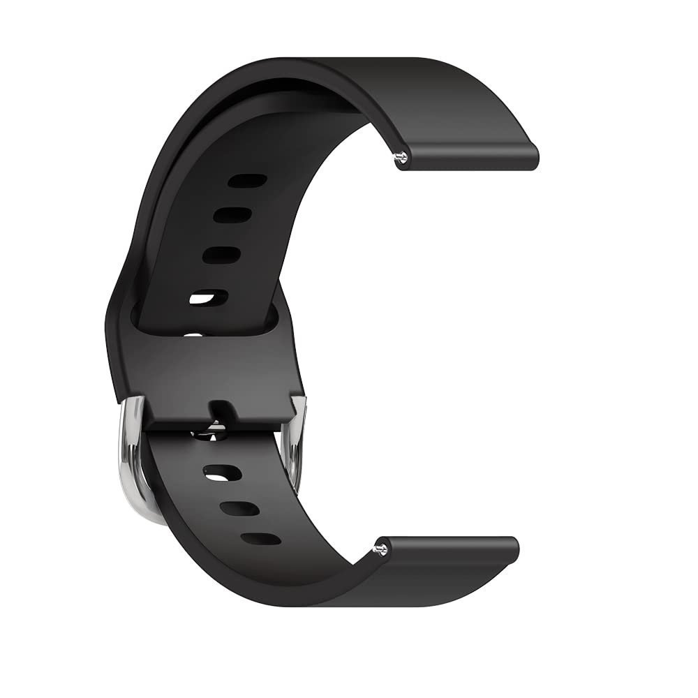 JBJ Silicone 19mm Replacement Band Strap with Metal Buckle Compatible with Noise Colorfit Pro 2, Pulse, Boat Storm Smart