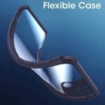 Transparent Back Cover Case for Realme Narzo 50A (PC & TPU | Blue Bumper) Eagle