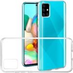 Samsung Galaxy A71 - Transparent,Silicone | Shockproof Crystal Clear TPU Soft Flexible Back Cover
