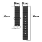 OMI 22MM Soft Silicone Ocean Loop Bands / Straps Compatible with Noise Colorfit Pulse 2 Max / Huawei GT2(46mm) / Honor