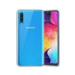 Transparent Soft Rubber Back Cover for Samsung Galaxy A70 (Transparent)