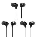 JBL C50HI, Wired in Ear Headphones with Mic, One Button Multi-Function Remote, Lightweight & Comfortable fit (Black)