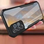 Shockproof Back Cover for Samsung Galaxy A32 4G (Transparent Black Border) -Eagle