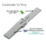 JBJ 19mm Watch Strap with Stainless Steel Buckle Compatible with Noise Colorfit Pro 2, Storm Smart Watch Soft Silicone JBJ 19mm Watch Strap with Stainless Steel Buckle Compatible with Noise Colorfit Pro 2, Storm Smart Watch Soft Silicone