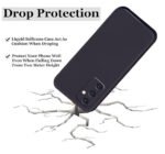 Liquid Silicone Back Cover Case for Samsung Galaxy A35 5G Shockproof TPU Soft Flexible with Camera Protection - Black