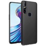 Silicon Shockproof Slim Back Cover Case For Vivo V15, Vivo 1819, Black