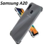Samsung Galaxy A20 Shockproof 12D Transparent Bumper Case Cover (Corner Protection with Air Cushion Technology)