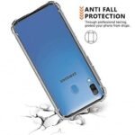 Samsung Galaxy A20 Shockproof 12D Transparent Bumper Case Cover (Corner Protection with Air Cushion Technology)