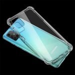 Back Cover Case for Samsung Galaxy A71 | Rubber Soft Bumper Transparent Silicon Shockproof | (Transparent Black)