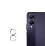 3 in 1 Combo Pack for Vivo Y28 5G –  Eagle -Transparent Back Cover (Back Cover + Camera Lens Protector + Tempered Glass)