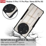 Back Case Cover for, Realme 11 Pro Plus 5G (Polycarbonate, Thermoplastic Polyurethane_Matte Black) -Eagle