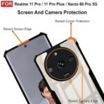 Back Case Cover for, Realme 11 Pro Plus 5G (Polycarbonate, Thermoplastic Polyurethane_Matte Black) -Eagle