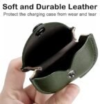 Earbud Case Compatible with Boat Airdopes 161/163 / Cover with Soft Leather Skin, Shock-Absorbing Protective Case with