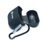 Pouch for Noise Air Buds Mini Protective Soft Silicone Case Cover with Hook (Cover Only) (Black)