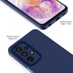 Samsung Galaxy A23 4G / A23 5G Back Cover Soft Matte Liquid Silicone TPU | Camera Protection (Silicone Blue)