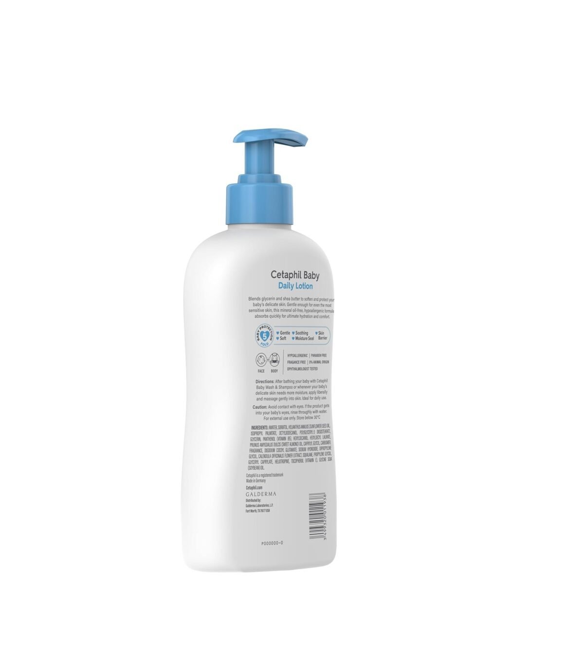 Cetaphil Baby Daily Lotion, Suitable for baby’s delicate skin, Shea Butter and Vit E, 400 ml (Pack Of 4)