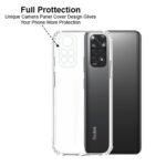 Mobile Back Case Cover for Redmi Note 11 (Soft Silicone Transparent)