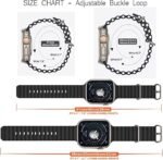 OMI  FNO01 New Flexible Ocean [ Silicone ] / Trail [ Velcro ] / Alpine [ Nylon ] / Leather [ Faux ] Sport Bands / Straps