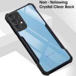 Back Cover Case for Samsung Galaxy A72 5G (Crystal Clear | Shockproof | Hybrid TPU & PC | Transparent | Black