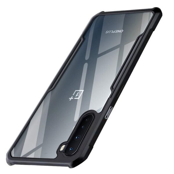 Back Cover Case for OnePlus Nord (2020) (Shockproof | Crystal Clear | Hybrid TPU & PC -Eagle