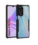 3 in 1 Combo Pack for Oppo A78 5G – Eagle Black (Back Cover + Camera Lens Protector + Tempered Glass)