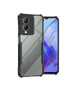 3 in 1 Combo Pack for Vivo Y28 5G –  Eagle -Transparent Back Cover (Back Cover + Camera Lens Protector + Tempered Glass)