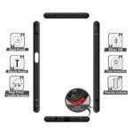 Transparent Back Cover Case for Realme 9 5G Speed Edition (Black) - Eagle