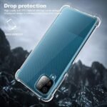 Transparent Back Cover for Samsung Galaxy A22 4G | Solid Shock Proof Bumper Hybrid Edge to Edge Protective | (Transparent)