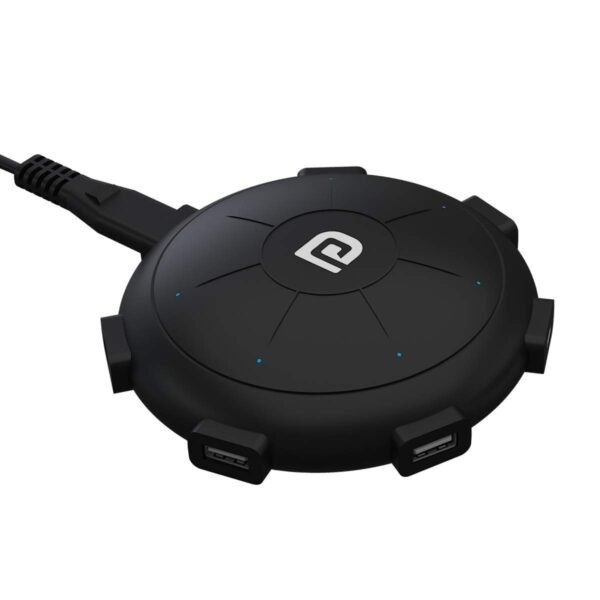 Portronics UFO PRO POR-1094 6Ports, 60W Charging Station with PD + QC Output (Black)