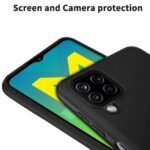 Mobile Cover for Samsung Galaxy M12 / A12 / F12 (Soft & Shockproof Back Case with inbuilt Cushioned