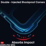 Back Cover Case for Samsung Galaxy M51 | 360 Degree Protection | Shock Proof Design (Transparent)