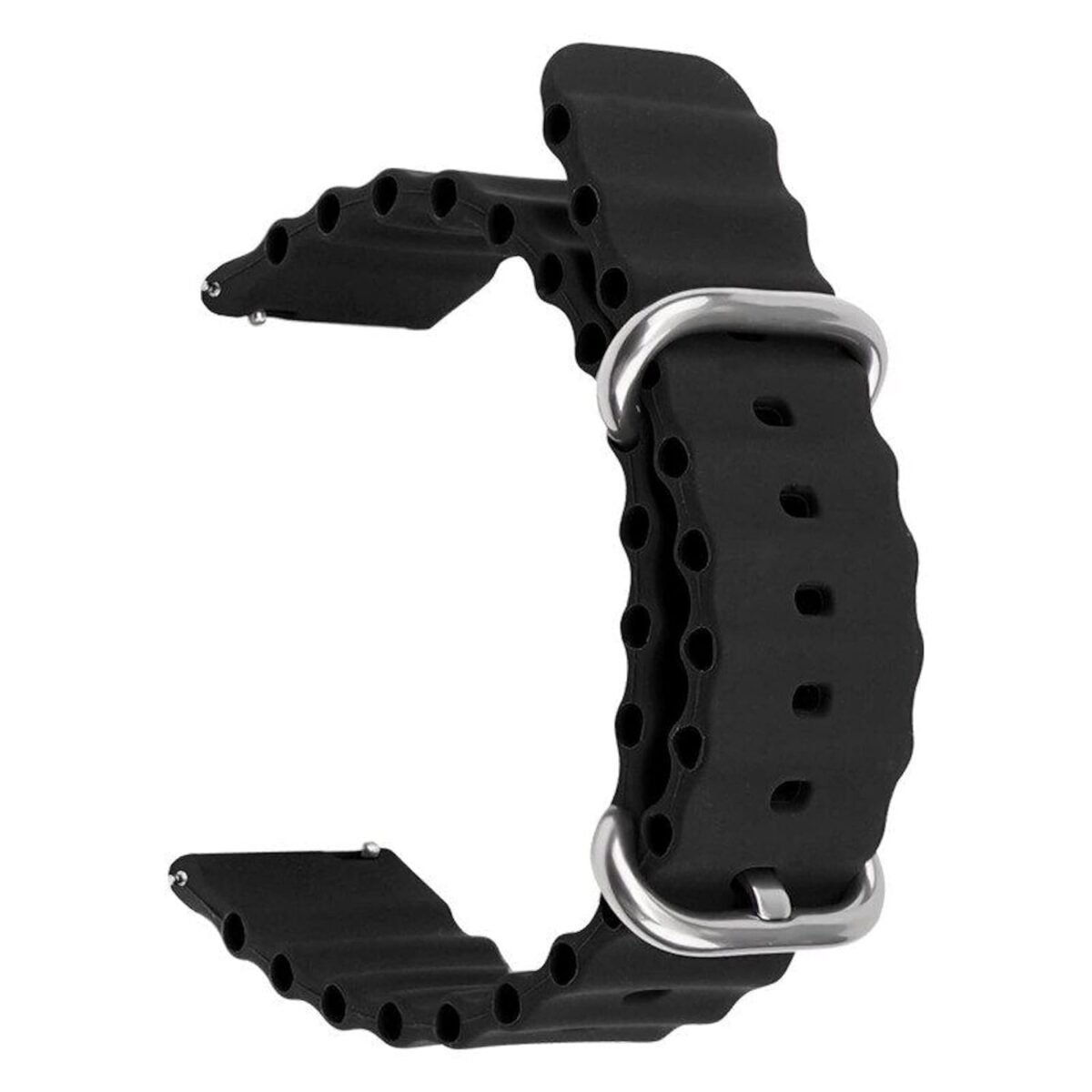 OMI 22MM Soft Silicone Ocean Loop Bands / Straps Compatible with Noise Colorfit Pulse 2 Max / Huawei GT2(46mm) / Honor