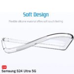 Solimo Back Cover for Samsung Galaxy S24 Ultra 5G (Silicone|Transparent)