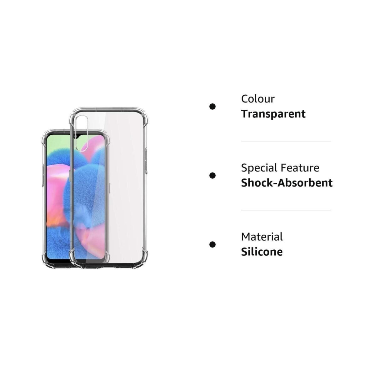 Samsung Galaxy A50 / A50s / A30s Soft TPU, Back Cover in Transparent