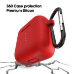 Earphone Case Cover Compatible with Boat Airdopes 141, Soft Silicone Skin Case Cover Shock-Absorbing Protective Case with