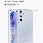 3 in 1 Combo Pack for Samsung Galaxy A14 5G – Transparent Case (Back Cover + Camera Lens Protector + Tempered Glass)