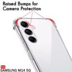 Back Cover Case for Samsung Galaxy M14 5G | 360 Degree Protection (Transparent)