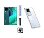 3 in 1 Combo Pack for Vivo V30 Pro 5G – Transparent Cover (Back Cover + Camera Lens Protector + Tempered Glass)