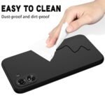 Redmi 13C 4G Back Cover | Liquid Silicone (Black)