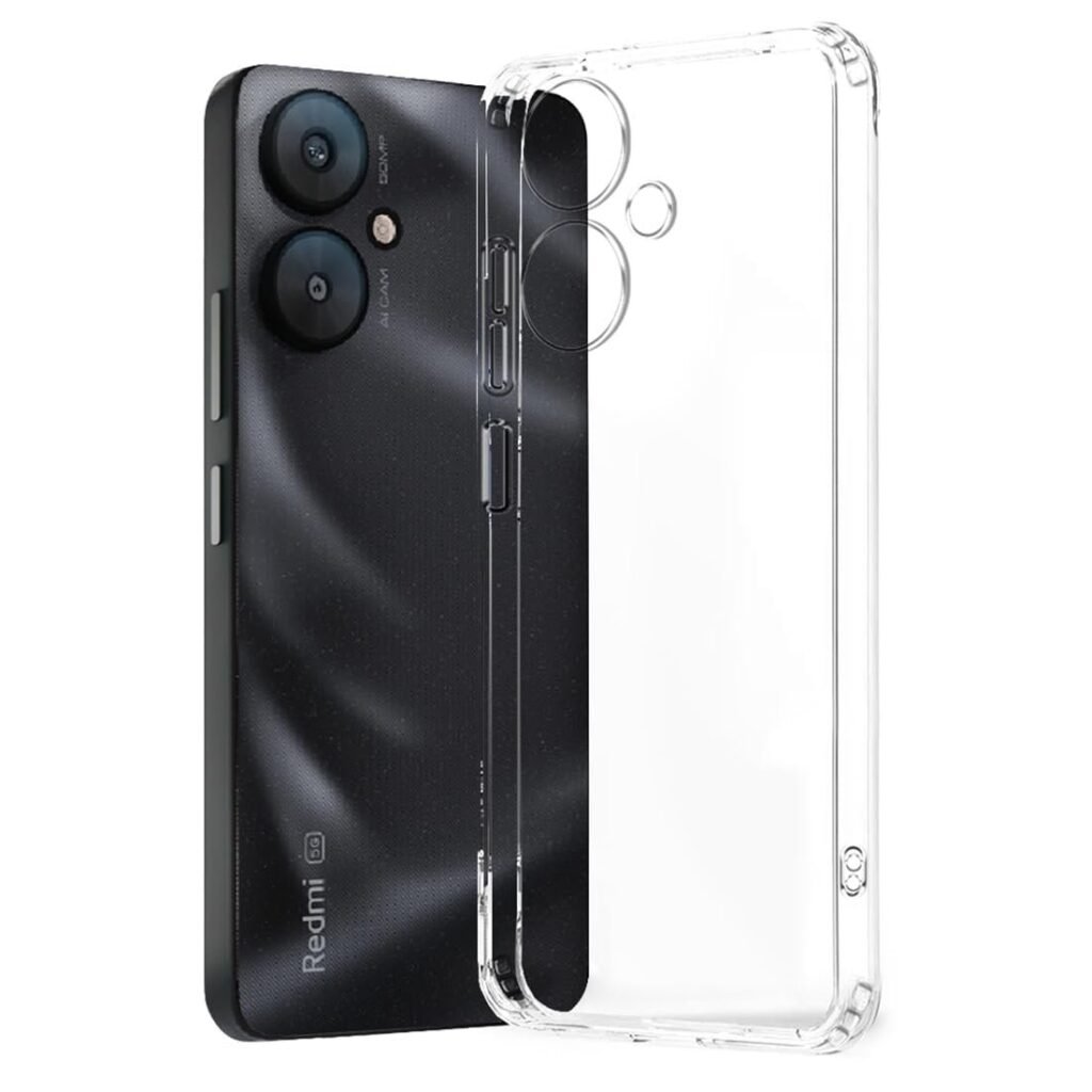 Redmi 13C 5G / Poco M6 5G | Raised Bumps for Camera & Screen Protection (Transparent)