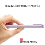 Samsung Galaxy A55 5G | Best Camera Protection | (Silicone, Transparent)